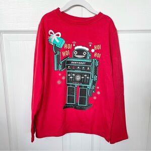 NWOT Cat and Jack Santabot shirt Sz M